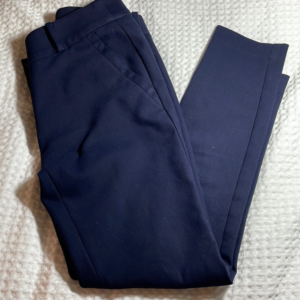 00P Loft skinny ankle trousers in navy blue